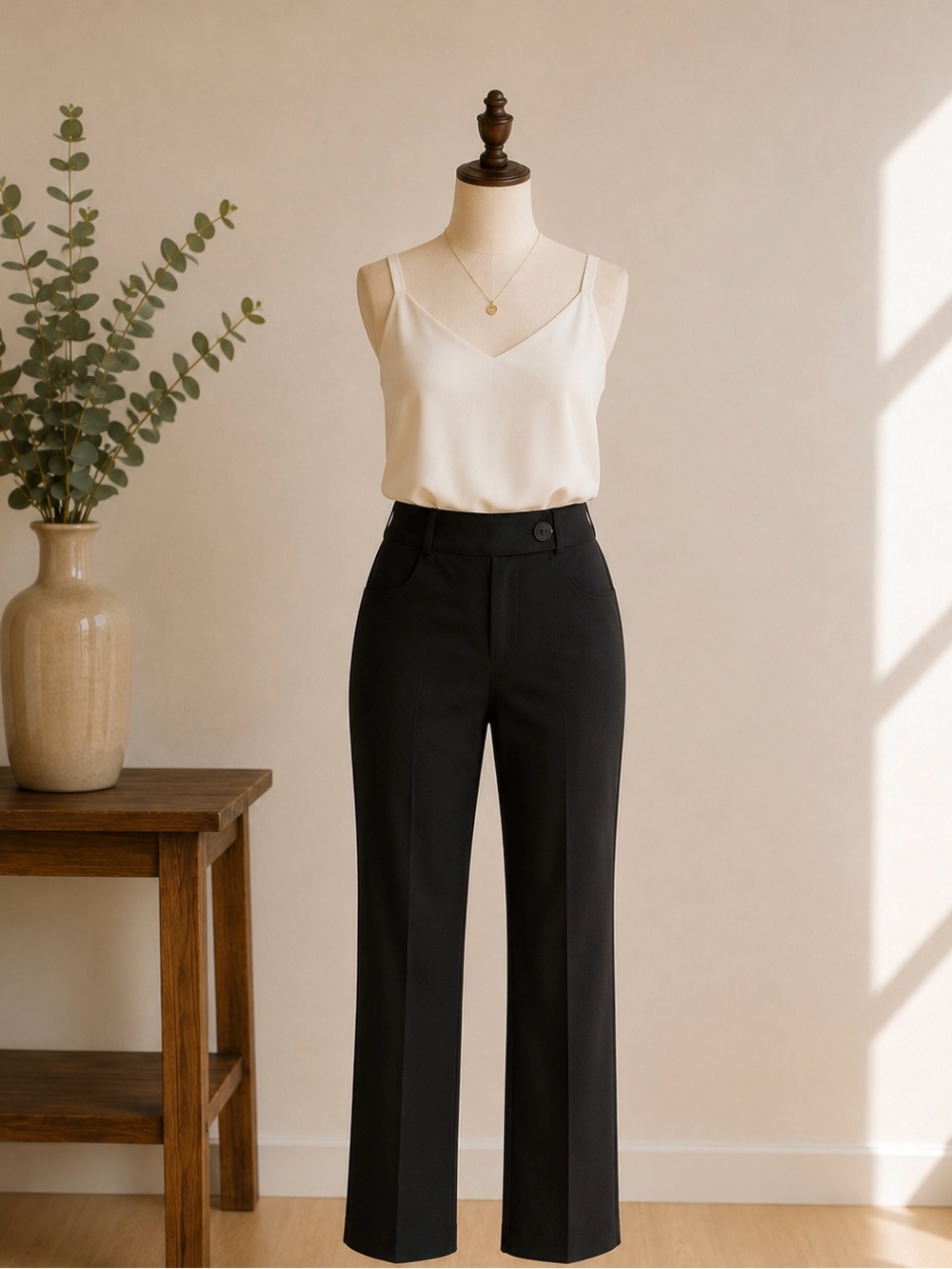 Lolë Black Straight Leg Travel Pants UPF 50+ Water Repellent Size 6